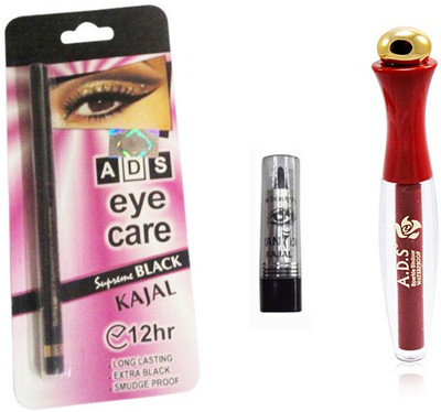 

ADS 1657 Sindoor / Eye Care Kajal(Set of 3)