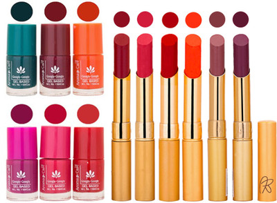 

Aroma Care Famous Combo of Nail Polish with Rythm Long Lasting Lipstick Sets 183201736(Set of 12)
