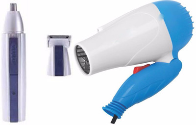 

3P Kart Pack Of 2 in 1 Hair and Nose Trimmer and Dryer(Set of 2)
