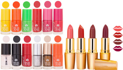 

Aroma Care All About Nail 12 Piece Color Nail Lacquer Combo Set + 4 Rythm Creamy Matte Lipstick Combo 37(Set of 16)
