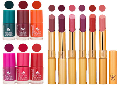 

Aroma Care Famous Combo of Nail Polish with Rythm Long Lasting Lipstick Sets 183201862(Set of 12)