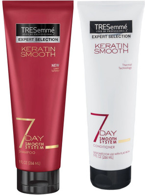 

TRESemme Expert Selection Keratin Smooth Conditioner and Shampoo 266mL Each(Set of 2)