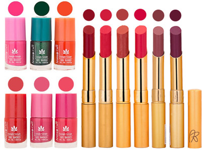

Aroma Care Perfect Combo of Nail Polish and Rythm Lipstick Popular Shades in Wholesale Rate 2332017032(Set of 12)