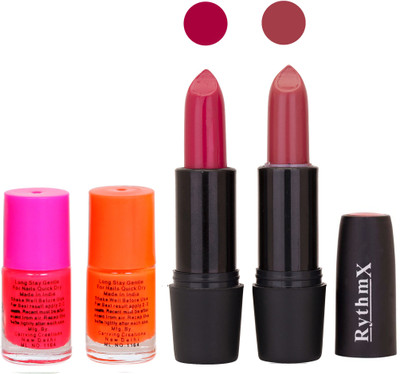

Rythmx FB RYTH BLK LIPSTICKS AND NAIL POLISH IMPORTANT COMBO 65(Set of 4)