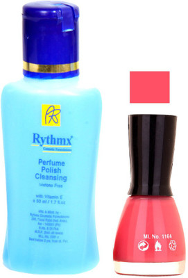 

Rythmx Mazanta Mauve Shades Nail Polish With Extra Strenth Polish remover 48053(Set of 2)