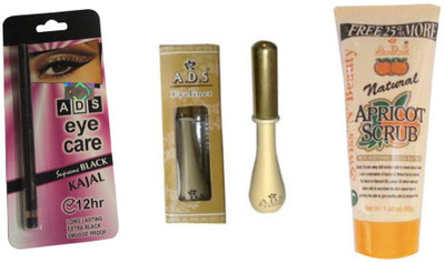 

ADS Eyeliner / Kajal / 50 gm Scrub(Set of 3)