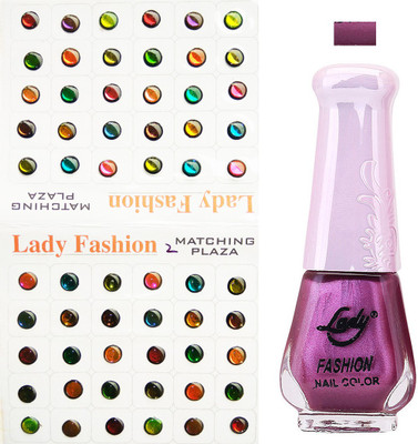 

Lady Fashion Nail Polish And Bindi 0803201706(Set of 2)