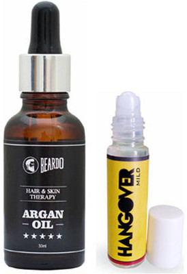 

Beardo Argan oil 30ml and Hangovermild headache relief(Set of 2)
