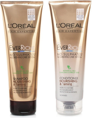 

L'Oreal Paris Ever Riche Nourishing & Taming Shampoo 250mL + Conditioner 250mL(Set of 2)