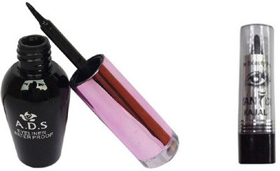 

ADS Waterproof Eyeliner with Kajal(Set of 2)