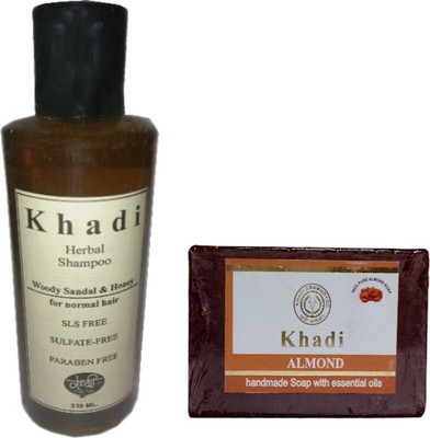 

khadikhazana sandal honey shampoo & almond soap(Set of 2)