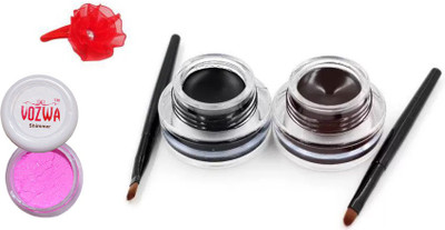 

Vozwa Pink Shimmer Powder, Music Flower Gel Eyeliner and band(Set of 3)