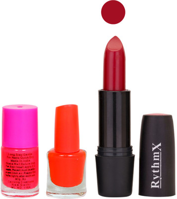 

Rythmx FB ST RYTH BLK LIPSTICKS AND NAIL POLISH IMPORTANT COMBO 34(Set of 3)