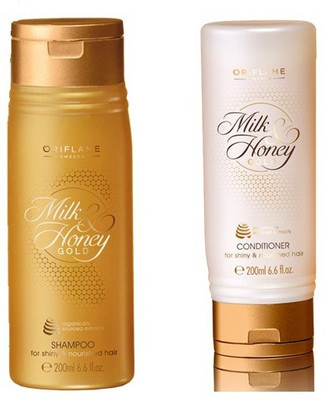 

Oriflame Sweden Milk & Honey Gold Conditioner and Shampoo(Set of 2)