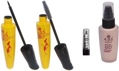 

ADS Eyeliner, Mascara, BB Foundation and Kajal(Set of 4)