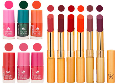 

Aroma Care Perfect Combo of Nail Polish and Rythm Lipstick Popular Shades in Wholesale Rate 2332017100(Set of 12)