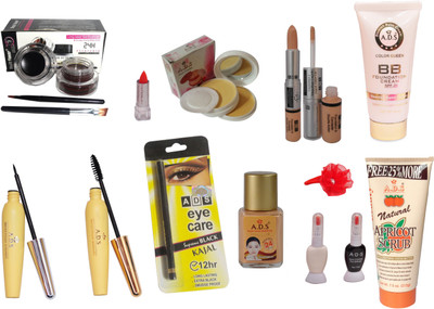 

ADS Best Makeup Combo - 13 in 1(Set of 13)