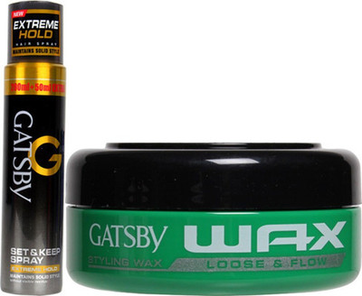 

Gatsby Loose & Flow ,Extreme Hold Hair Spray(Set of 2)