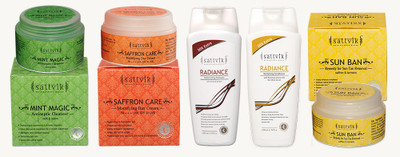 

Sattvik Skin And Hair Care Combo(Set of 5)