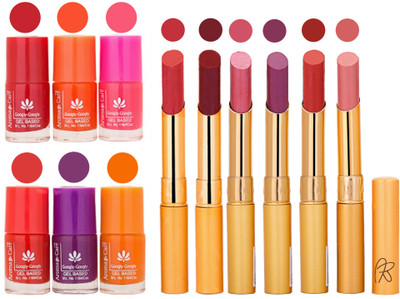 

Aroma Care Nail Polish Set and Rythm Lipstick Sets ( Modern Shades) 1803201807(Set of 12)