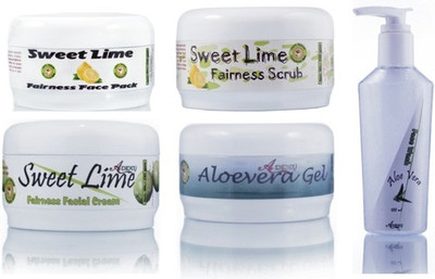 

Adidev Herbals Herbal Skin Whitening Sweet Lime Fairness Face Pack(Set of 5)