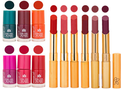 

Aroma Care Famous Combo of Nail Polish with Rythm Long Lasting Lipstick Sets 183201750(Set of 12)