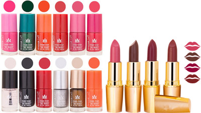 

Aroma Care All About Nail 12 Piece Color Nail Lacquer Combo Set + 4 Rythm Creamy Matte Lipstick Combo 114(Set of 16)