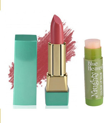 

Blue Heaven Mintz Glossy Lipstick (Cerise Pink) & Naughty Color Lip Balm (Magic)(Set of 2)