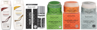 

Sattvik Hair And Face Grooming Combo(Set of 6)