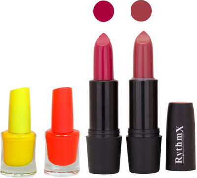 

Rythmx FB RYTH BLK LIPSTICKS AND NAIL POLISH IMPORTANT COMBO 042(Set of 4)