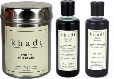 

Khadi Natural Total Hair Care Combo -2(Set of 3)