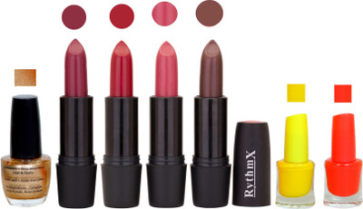 

Rythmx GSR RYTH BLK LIPSTICKS AND NAIL POLISH IMPORTANT COMBO 071(Set of 7)