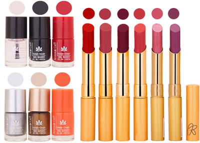 

Aroma Care 6 Nail Polish Set Rythm 6 Pcs Lipstick 6 Awesome Color for Fashion Women 2332017113(Set of 12)