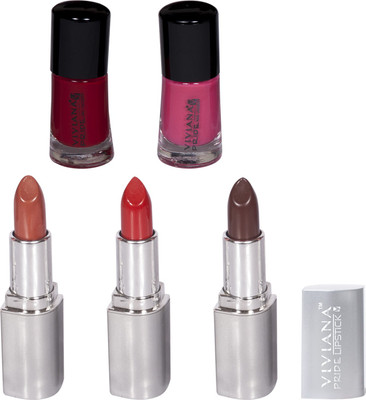 

Viviana Nail Paint, Lipstick(Set of 5)