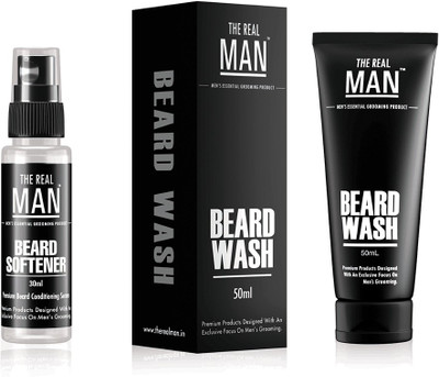 

The Real Man Beard Softener(30ml) & Beard Wash(50ml)(Set of 2)