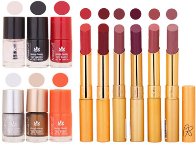 

Aroma Care 6 Nail Polish Set Rythm 6 Pcs Lipstick 6 Awesome Color for Fashion Women 2332017106(Set of 12)