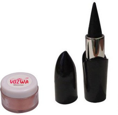 

Vozwa Copper Shimmer Powder with PhotoGenic Kajal(Set of 2)