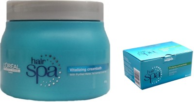 20% OFF on L'Oreal Paris Hair Spa Nourishing Creambath (490 g) With  Hydrating Concentrate Ampules Combo, 3 Pieces on Amazon | PaisaWapas.com