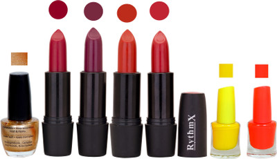 

Rythmx GSR RYTH BLK LIPSTICKS AND NAIL POLISH IMPORTANT COMBO 060(Set of 7)