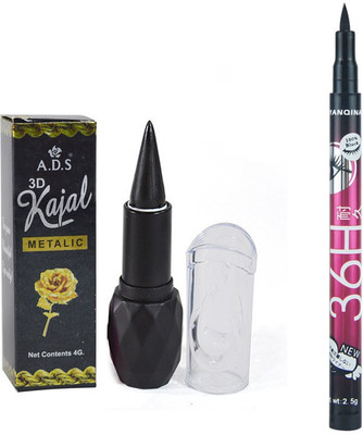 

ADS 3D kajal with Sketch Pen Eyeliner(Set of 2)