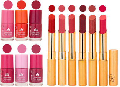 

Aroma Care Quick Dry Nail Polish and Rythm Lipstick Combo 1803201912(Set of 12)