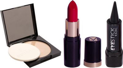 

Viviana Lipstick 1, Face Powder 1 Stick Kajal 1(Set of 3)