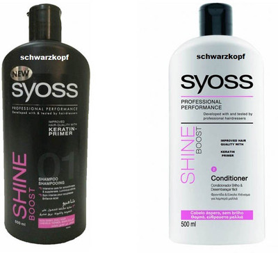 

Schwarzkopf Syoss Boost shine Shampoo and conditioner(Set of 2)
