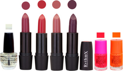 

Rythmx GSR RYTH BLK LIPSTICKS AND NAIL POLISH IMPORTANT COMBO 072(Set of 7)