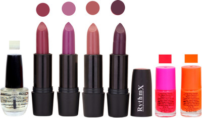 

Rythmx GSR RYTH BLK LIPSTICKS AND NAIL POLISH IMPORTANT COMBO 094(Set of 7)
