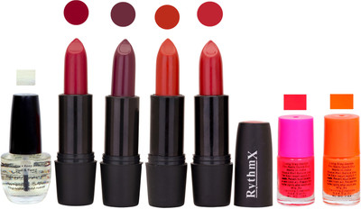 

Rythmx GSR RYTH BLK LIPSTICKS AND NAIL POLISH IMPORTANT COMBO 092(Set of 7)