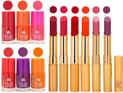 

Aroma Care Nail Polish Set and Rythm Lipstick Sets ( Modern Shades) 1803201737(Set of 12)
