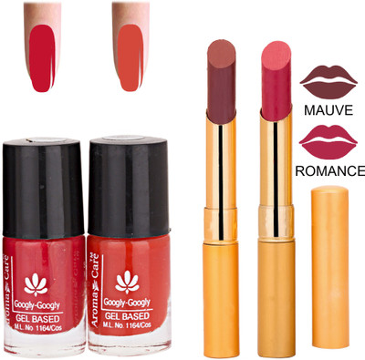 

Aroma Care Nail Polish RHYTHM Mauve Lipstick Combo 081(Set of 4)