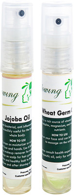 

Glowing Buzz Combo of 1 Jojoba Tree Essential Oil and 1 WheatGerm Essential Oil(Set of 2)