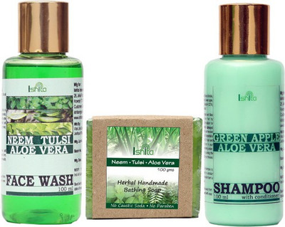 

Ishita International Soaps, Face and Hair Products(Set of 3)
